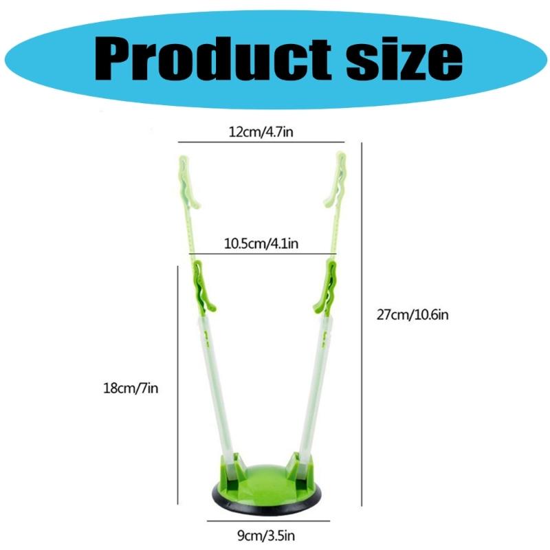 Plastic Freezer Bag Stand Secure Nonslip Base Adjustable Clip Kitchen Meal Preparation Organiser Storage Rack