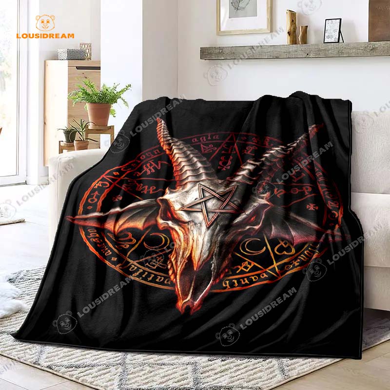 

Сатана Демон Зло Плед Одеяло Покрывало 75x90cm(30 x35 )