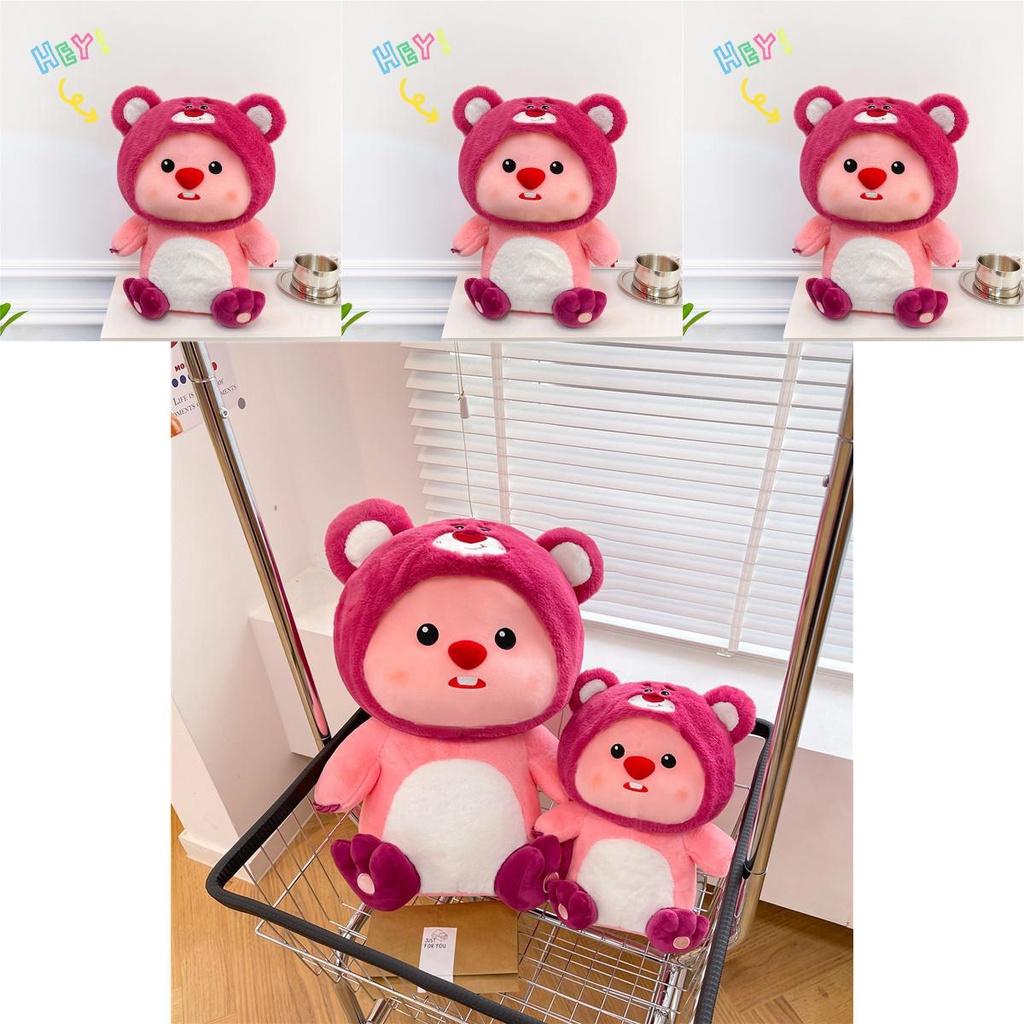 Cute Strawberry Teddy Bear Plush Toy Soft And Huggable Stuffed Animal For Girls 35cm 45cm 60cm