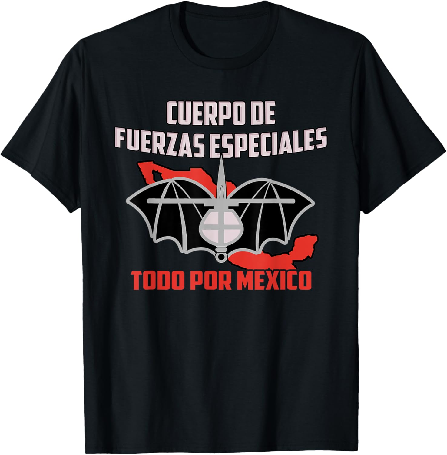 GAFES México Fuerzas Especiales Military Men TShirt Short Sleeve Casual 100 Cotton Shirt S