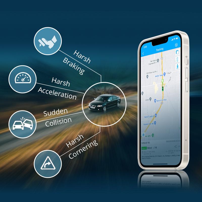 Jimi VL512 Mini OBD GPS Tracker With On-Board Diagnostics Real-time Tracking Multiple Alerts Driver Behaviors Locator Free APP