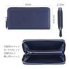 Hardwork Secret Men's Long Wallet with 12 Card Slots, Coin Purse, Genuine Leather Zipper, Luxury Gift, Convenient Coin Purse, Gift Box Included, Blue