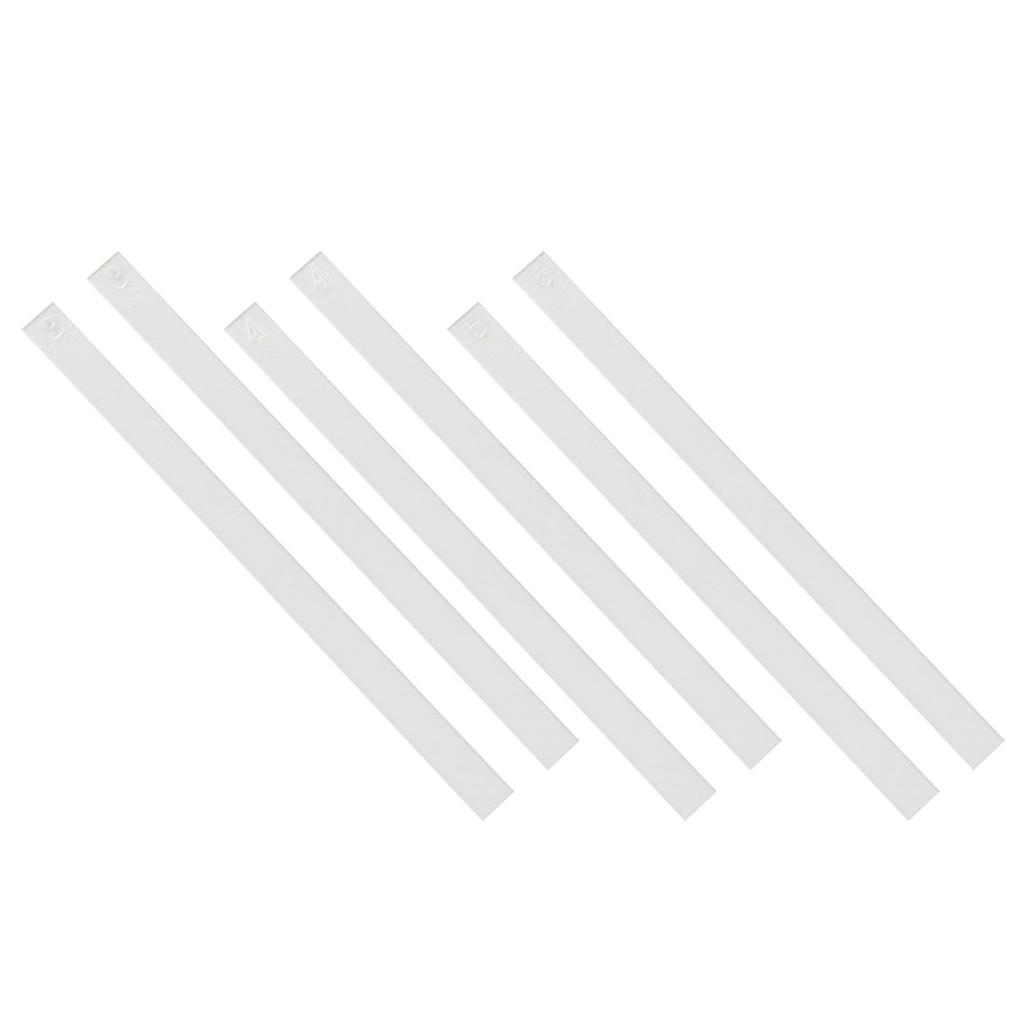 2x Measuring Dough Strips Acrylic Ceramic Tool Ceramic Clay Lightweight Noodles Rolling Pin Guides Balance Ruler Dough Ruler