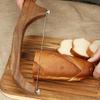 Wooden Handle Serrated Bread Knife - Ideal for Slicing Baguettes and Toast