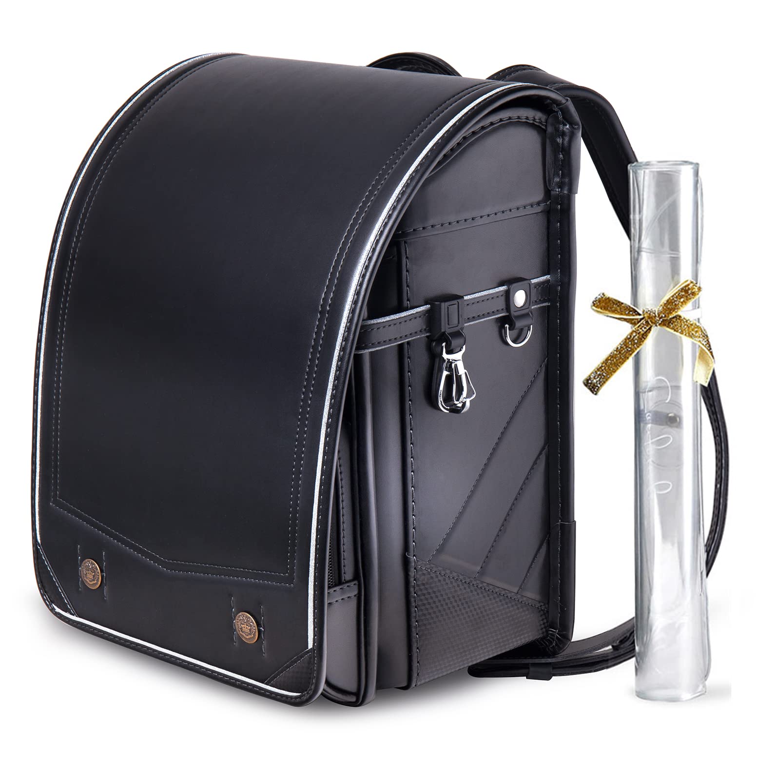 

Coulomb Prelude School Backpack for Classic Contrast Fits A4 Flat with Transparent Backpack Size 6 Boys, Two-Color Design, Files, Water-Repellent,