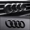 ABS Four Ring Car Logo Cover Front Grille Badge Rear Trunk Emblem Decal For tt A3 A4 A5 A6 A7 A8 Q3 Q5 Q7 Q8 Car Accessories