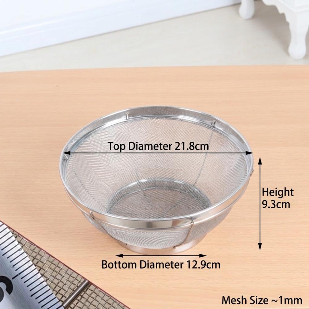 Stainless Steel Rice Strainer Versatile Use Fine Mesh Strainer Food Colander  Kitchen Supplies