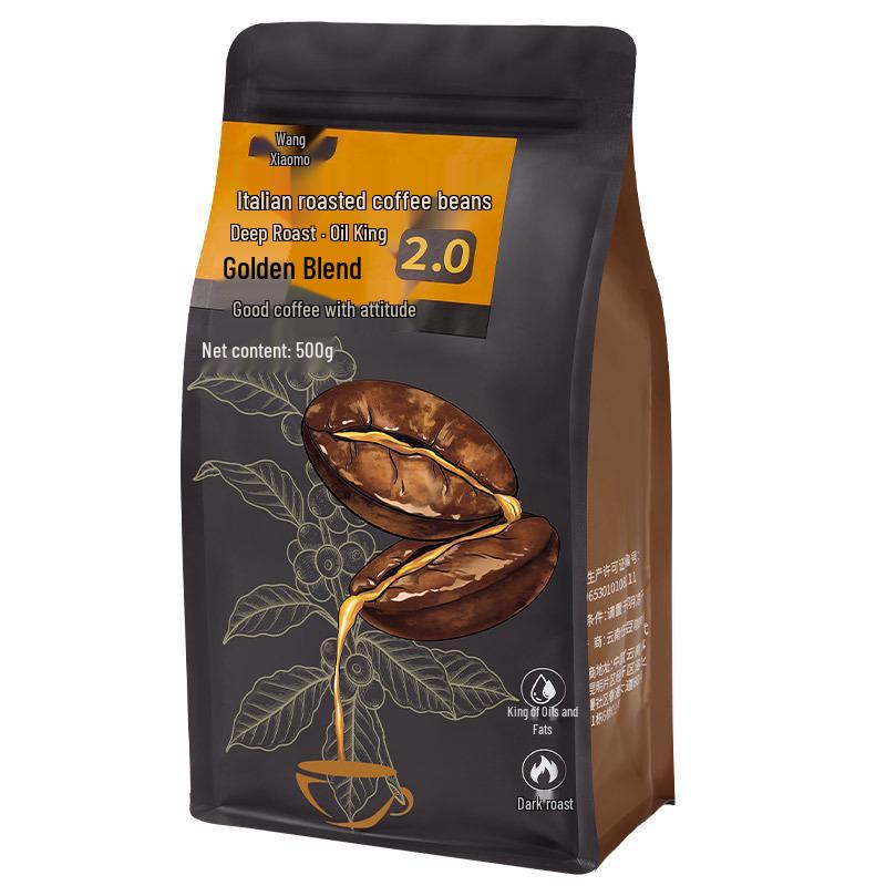 Rich Italian Blend Yunnan Arabica Coffee Beans - Premium Roasted, Can Be Freshly Ground