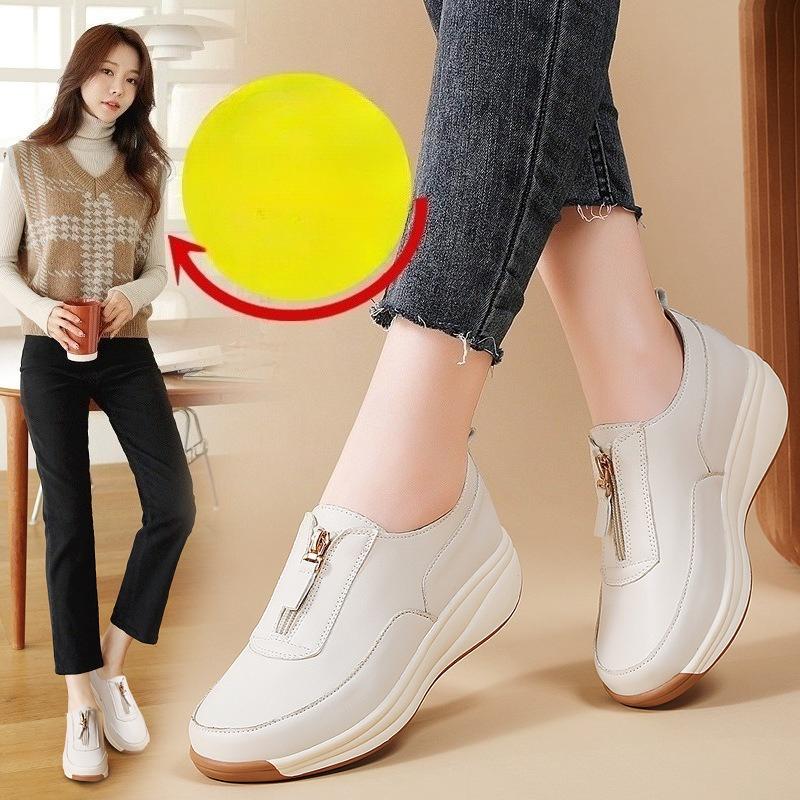 SpringSummer Soft-soled Roman Retro Sneakers Casual Front Zipper Women s Shoes Mom Shoes Loafers 40EUCN41 2440₽
