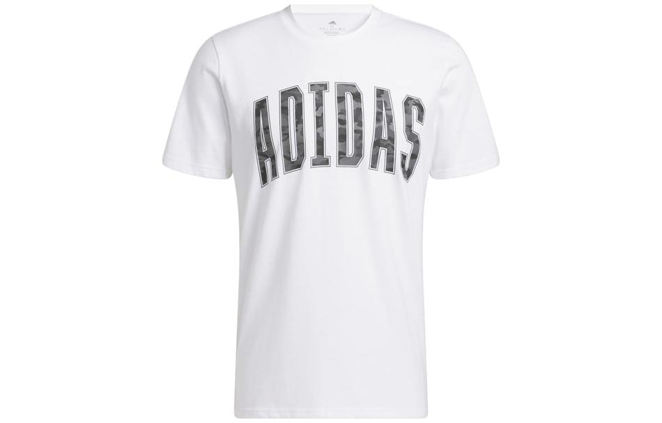 

Adidas T Shirts Men s White Crew Neck Moderate Straight Fit HA7211 XS