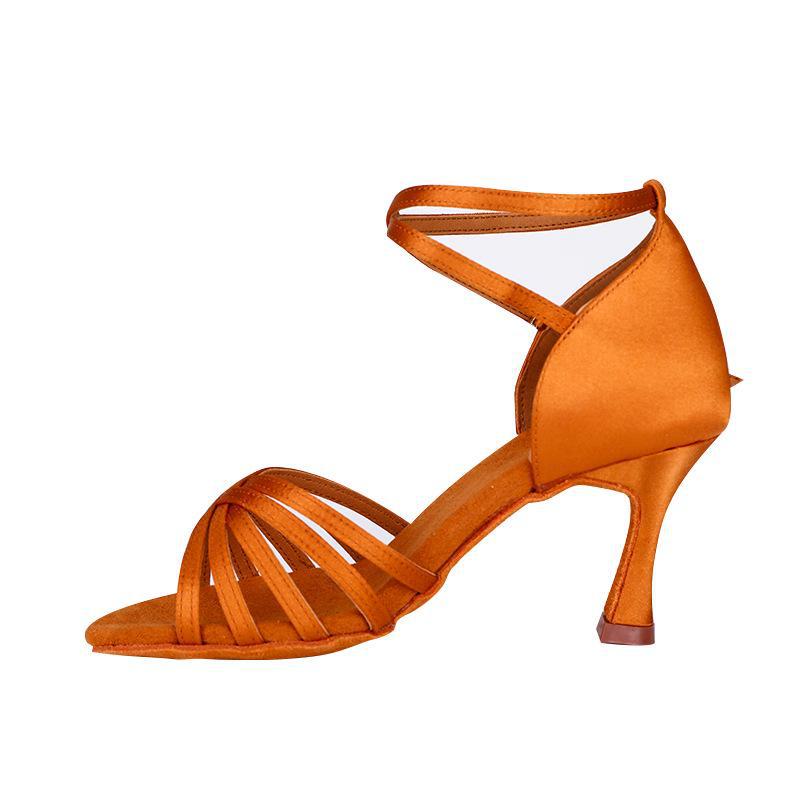 Professional Latin Dance Shoes with Soft Soles - Available In Adult Medium and High Heel and Children's for Summer Practice and Dance Examinations.