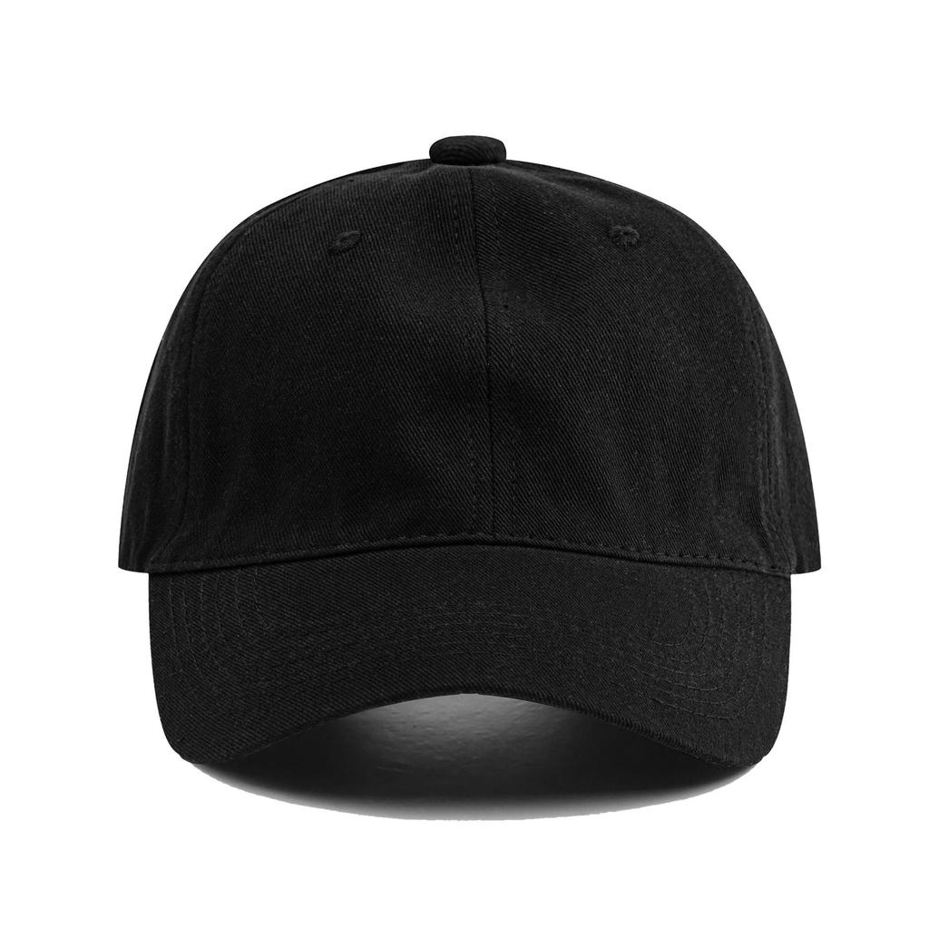 Korean & Japanese Style Soft Cotton Baseball Cap - Custom Logo Option