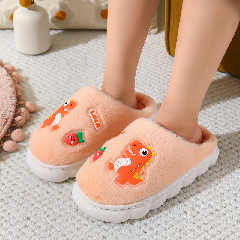 Kinderschuhe Niedliche Warme Dicke Baumwolle Plüsch Hausschuhe Mode Cartoon Kinder Anti-Rutsch Hausschuhe Trendige Baby Weichsohlen Hausschuhe