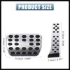 2pcs Aluminium Alloy Gas Accelerator Pedal Covers Brake Foot Pedal Pads for Mercedes-Benz C E S GLC GLE GLS CLS Class W205 W213 X253 W167 Silver Tone