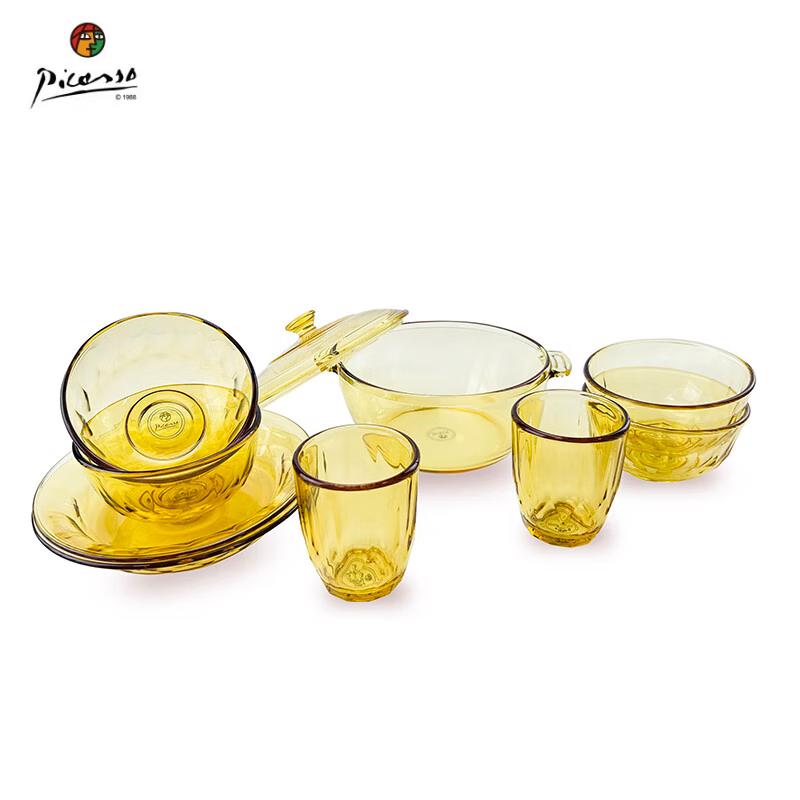 Picasso Marie 10-Piece Nordic Glass Dinnerware Set