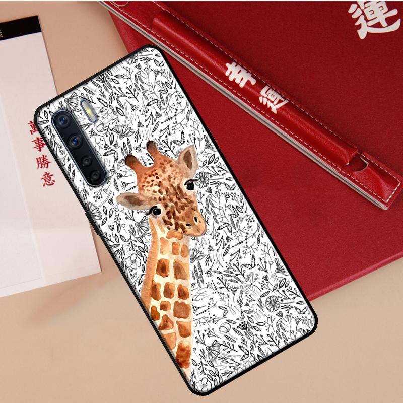 

Cute Cartoon Giraffe Case For Oppo A78 A38 A80 A60 A40 A18 A98 A58 A96 A76 A16 A94 A74 A54 A15 A17 A57 A77 A5 Pro OPPO A57 5G