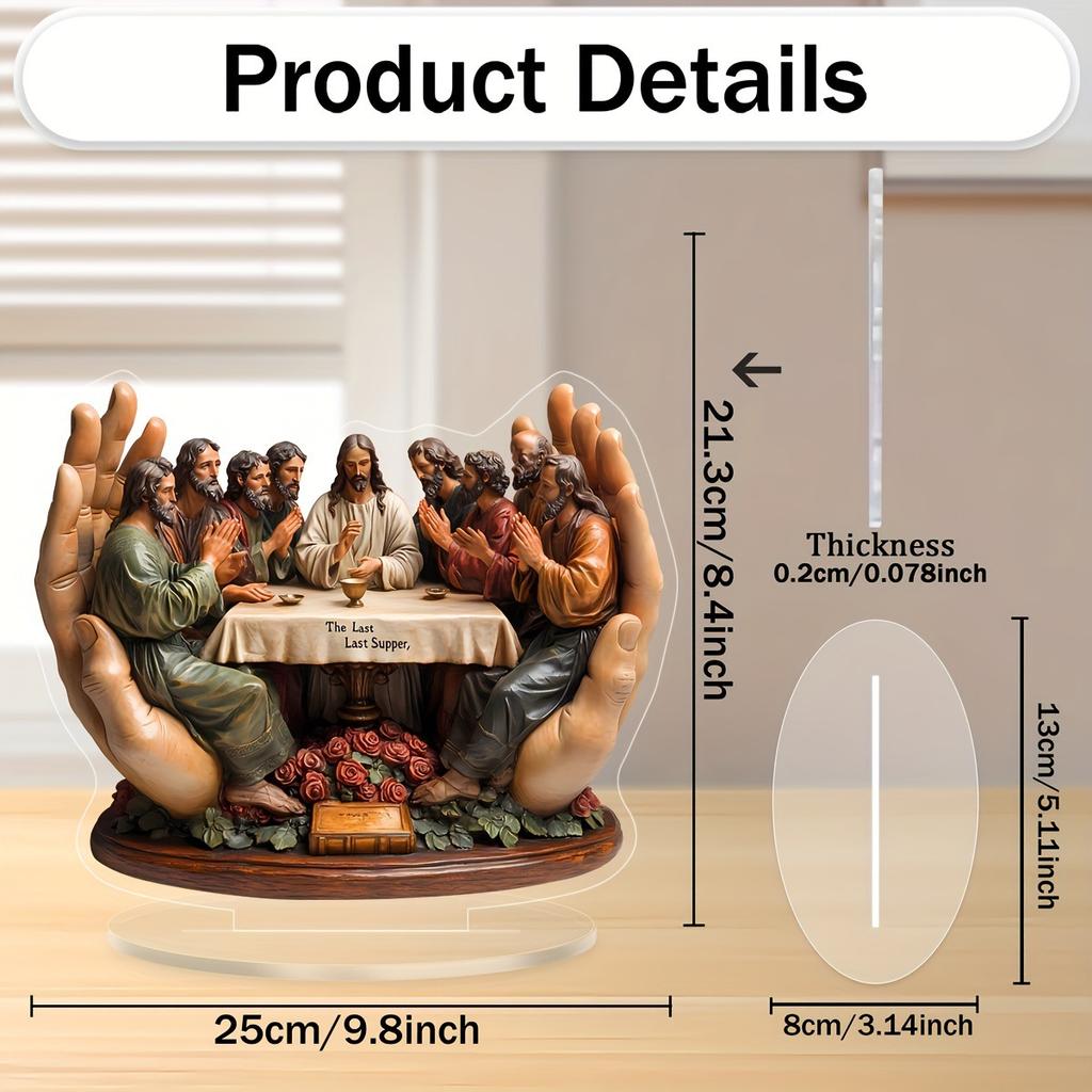 Religious Last Supper Miniature Model Home Office Desk Decor Gift for Christian