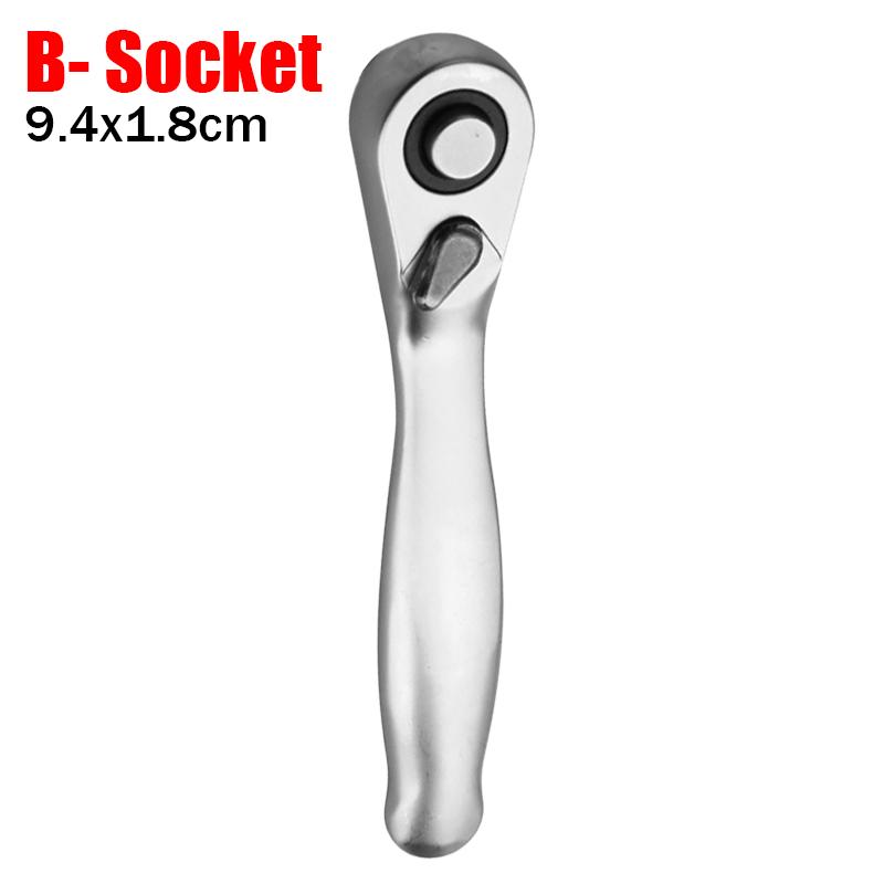 1/4 Ratchet Wrench Mini Quick Release Sockets Ratchet Wrench Screwdriver Hex Torque Wrenches Set Spanners Hand Repairs Tools