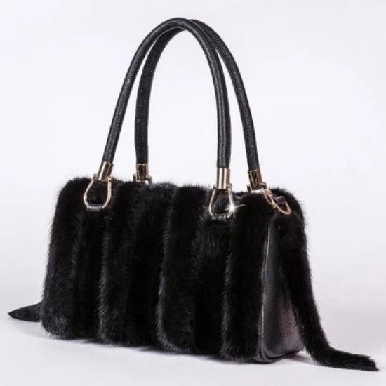 

Новое поступление женской роскошной сумки из натурального меха норки, женские сумки через плечо из натурального меха