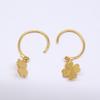 Marie-Helene De Taillac 22K 0.04ct Diamond Precious Clover Hoop Earring Yellow GoldUsed