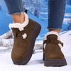 Birkenstock Damen 2025 Fleece-gefütterte Winter-Loafer mit dicker Sohle: Warme, pelzige, lässige Schneestiefel