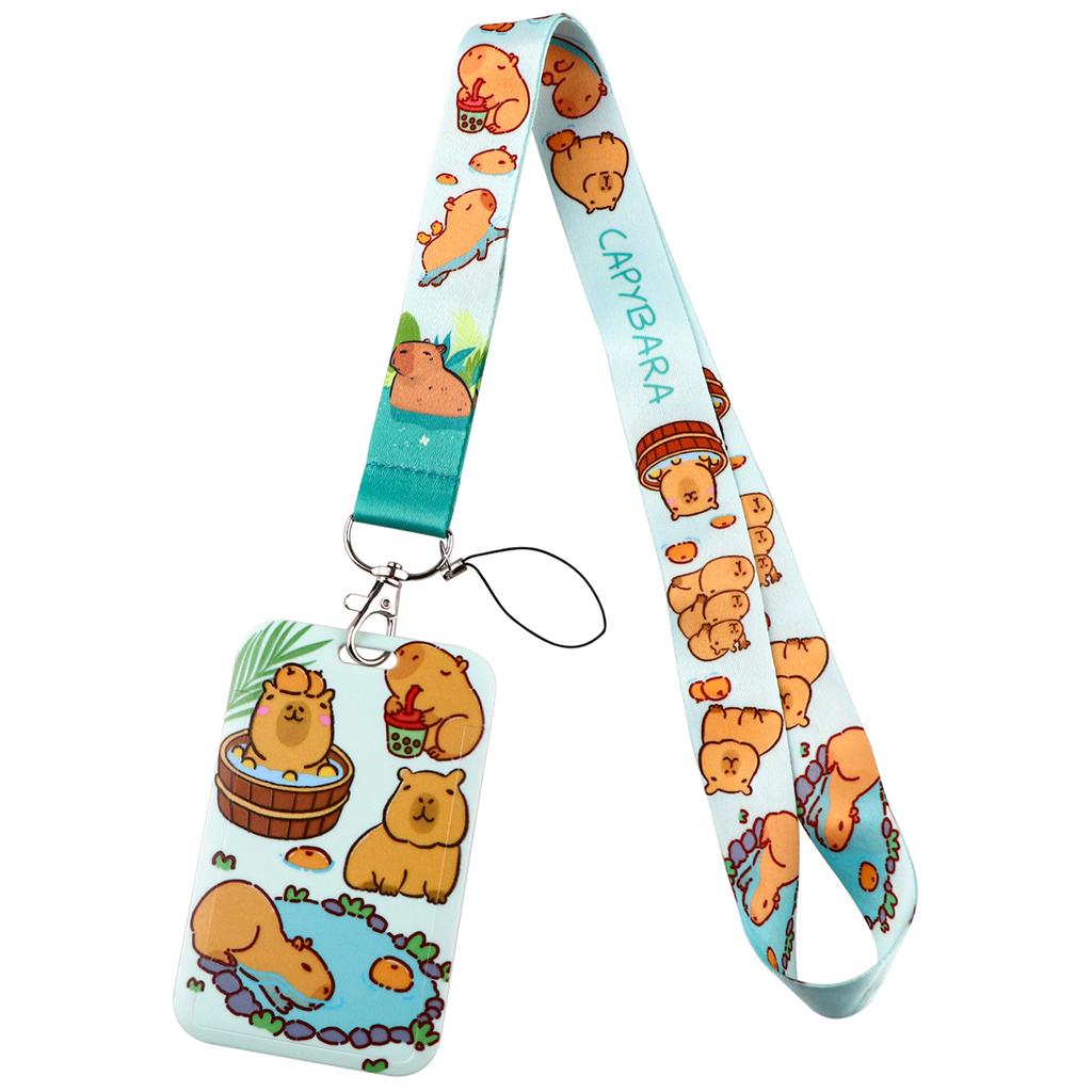 Cute Chubby Animal Lanyard for Key Neck Strap lanyard Card ID Badge Holder Key Chain Key Holder Keyring Accessories Holiday Gift 6