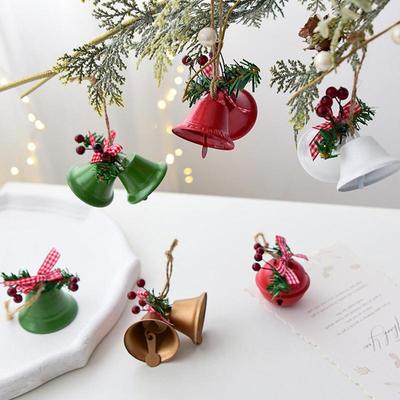 Weihnachtsornamente 4 Stück Vintage Metall Hängender Anhänger Zierglocke Für Kamin Fenster Wohnzimmer Baum Türkranz