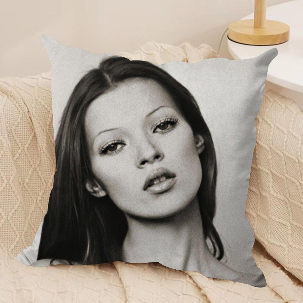K-Kate M-Moss Cushion Cover Soft Plush Double-Sided Printed Sofa Pillow Cushion Cover | Cozy All-Season Durable Decor Gift