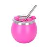 Popular 5oz Insulated Stainless Steel Mini Egg Cup with Straw - Portable Travel Accessory for Milk Tea