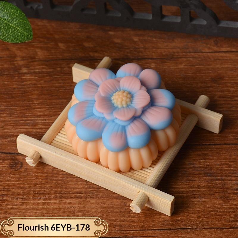 3D-Blumenform Blumen-Silikonformen Eis-Gebäck Backwerkzeug Gelee-Süßigkeitenformen Wiederverwendbare Schokoladen-Silikon-Seifenform Küche