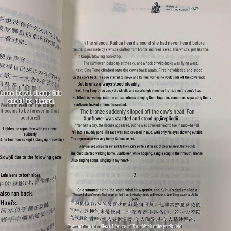 Bronze Sunflower by Cao Wenxuan: Essential Reading for 4th-6th Graders, Complete Edition