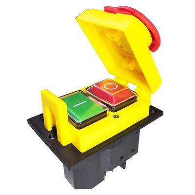 DKLD DZ05 DZ05C Elektromanyetik Anahtarlar Tezgah Matkabı için Acil Durdurma Butonlu Anahtar 7 Pin 400V IP55