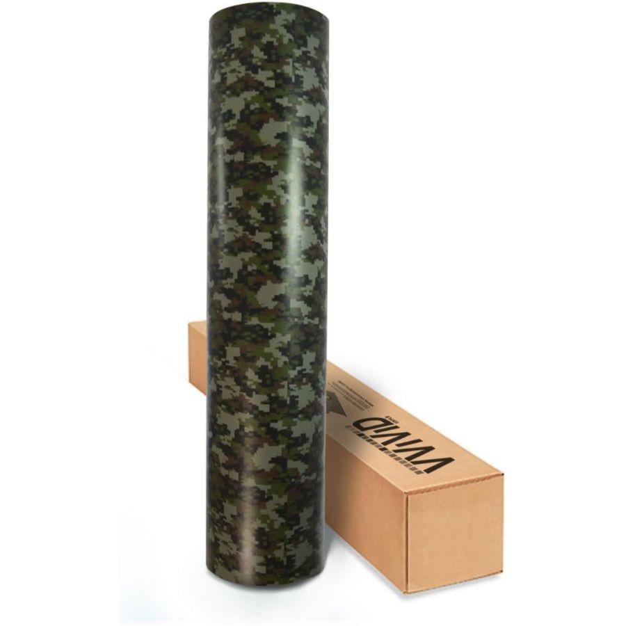 Digital Camouflage Vinyl Wrap Film for DIY No Mess Easy To Tall Air-Release A