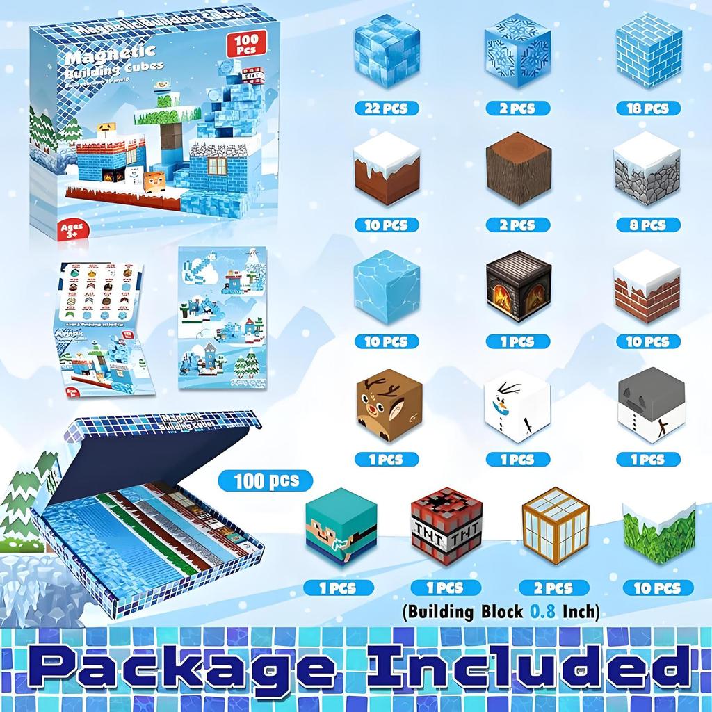 Magnetic Unicorn Building Blocks Assembly Toy Set