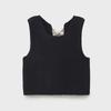 Autumn 2025 Sleeveless Knitted Vest with French-Inspired Bow Detail