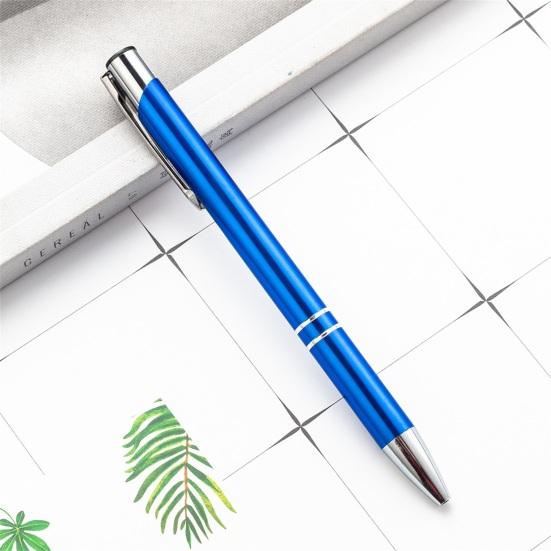 2Pcs Ballpoint Pen Black Ink Retractable Plastic Medium Point Advertising Pen for Students