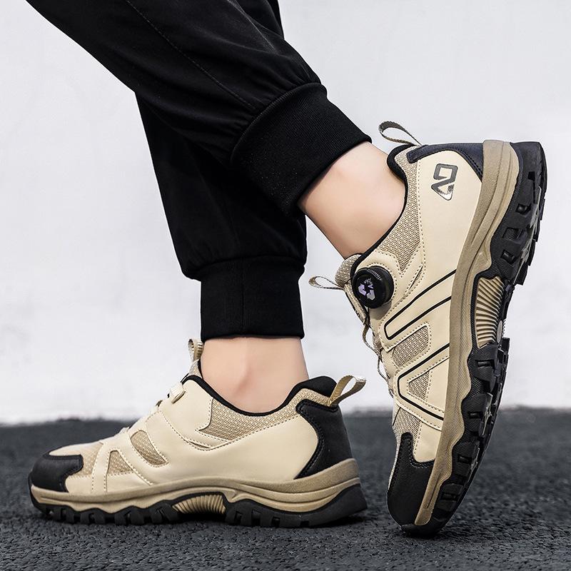 Side rotating button sports shoes Outdoor light non-slip wear-resistant mountaineering shoes Casual shoes
