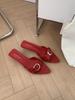 Fashion Shoes Woman's Slippers Pointed Toe Thin Heels Slides 2025 Peep Sexy Thin Heels Shoes Woman's Slippers Peep Toe Slides 2025 Point