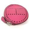 HERMES Evelyne logo Wallet Coin Compartment Zip Around coin purse Chevre pink