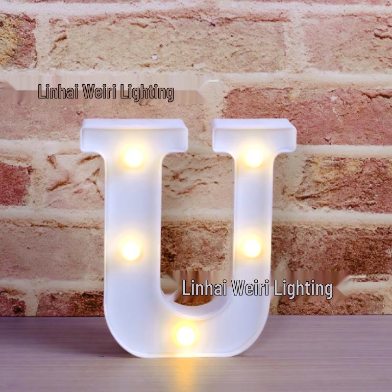 LED Luminous Letter and Number String Lights for Birthday, Proposal, and Event Décor