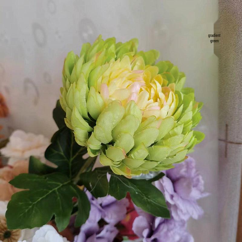 Large Artificial Chrysanthemum, Gaillardia, and Peony Flowers for Home Decor and Photo Props