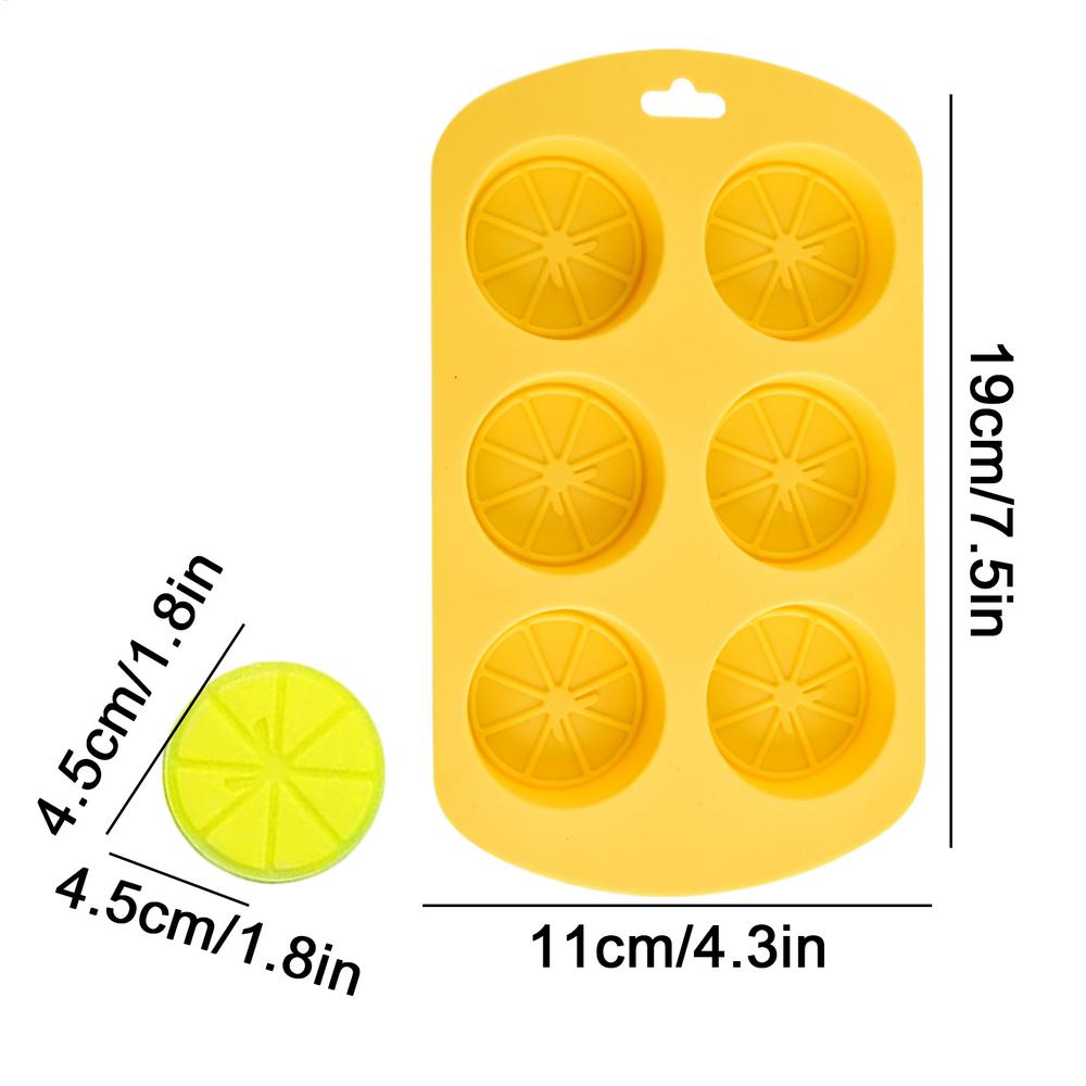 6-Cavity Fruit Shaped Silicone Candy Mold Non-Stick Reusable Chocolate Molds for Baking, Party Holiday Treats, Adults Kids