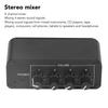 Stereo Mixer Stereo Sound Mixer 4 Channel  Input and Output Mini Stereo Mixer with Separate Volume Controls for Headphones