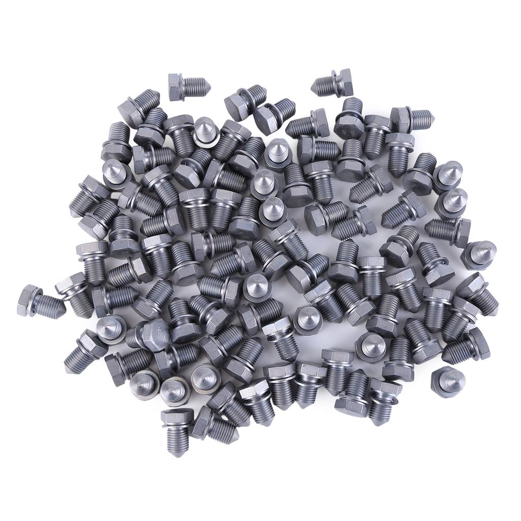 100Pcs For V-W A-udi Seat Skoda Engine Oil Pan Drain Plug Bolt Screw Replaces N90813201 N90813202