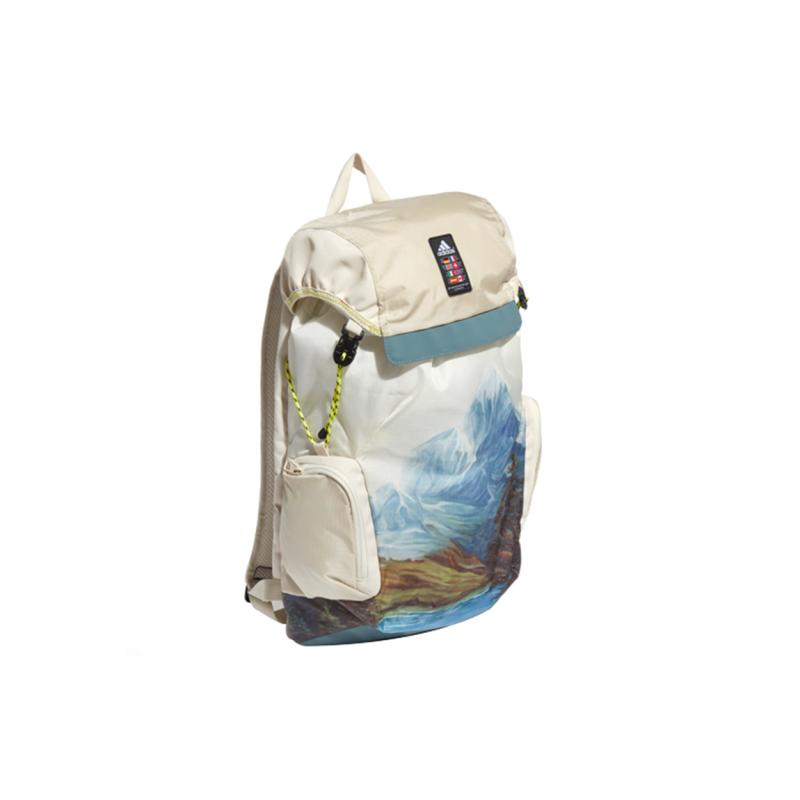 Adidas Nylon Fabric Sports Bag, Camping Bag, Backpack Unisex Natural Adidas GH7213