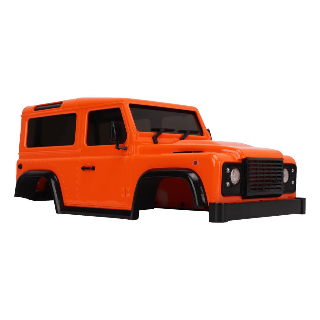 RC Car Body Shell with Connecting Rod 144mm Wheel Base RC Car Shell Spare Parts for 1 16 1 24 Climbing Car Orange