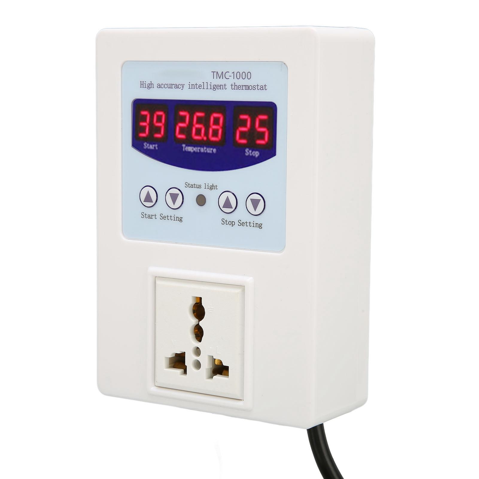 

Цифровой светодиодный регулятор температуры, водонепроницаемый, подключаемый и работающий, нагревательный, охлаждающий термостат для разведения EU Plug