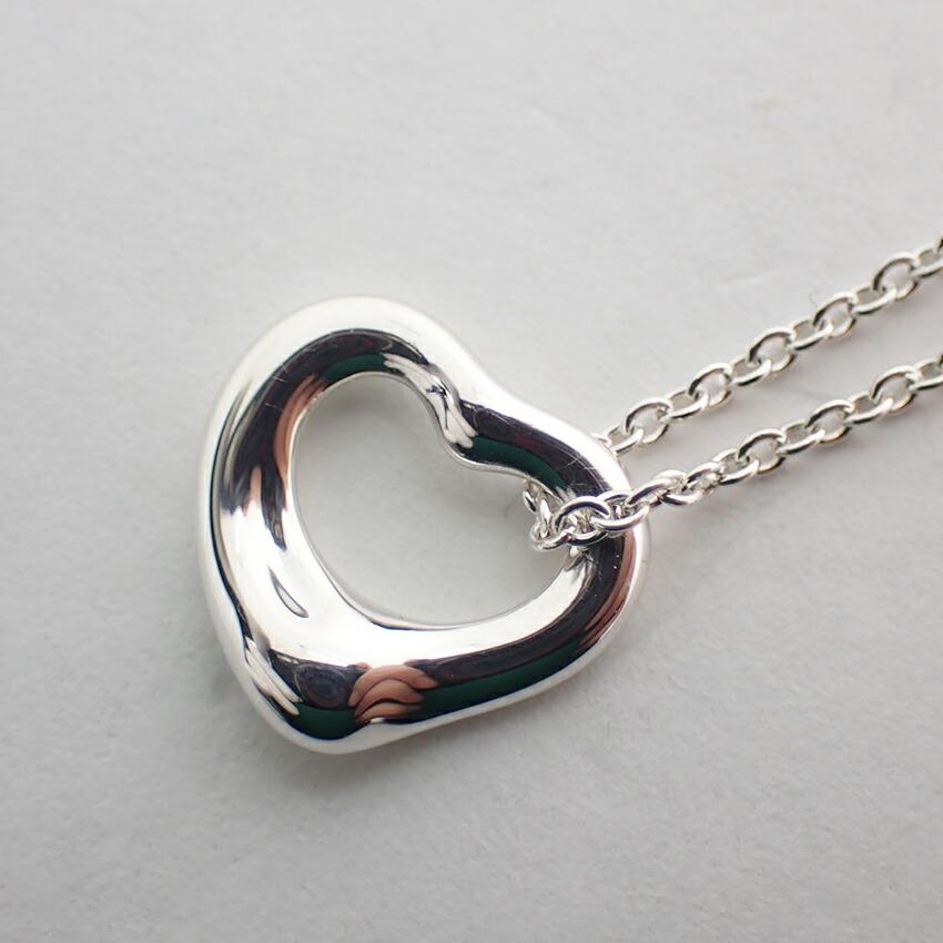 [Used] TIFFANY/Tiffany 925 Open Heart Pendant/Necklace/g464-56