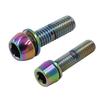 Skrutky na riadidlá bicykla Farebná oceľ M5/6x20MM MTB bicykel Riadidlá Predstavec Podložky Skrutky V Skrutky