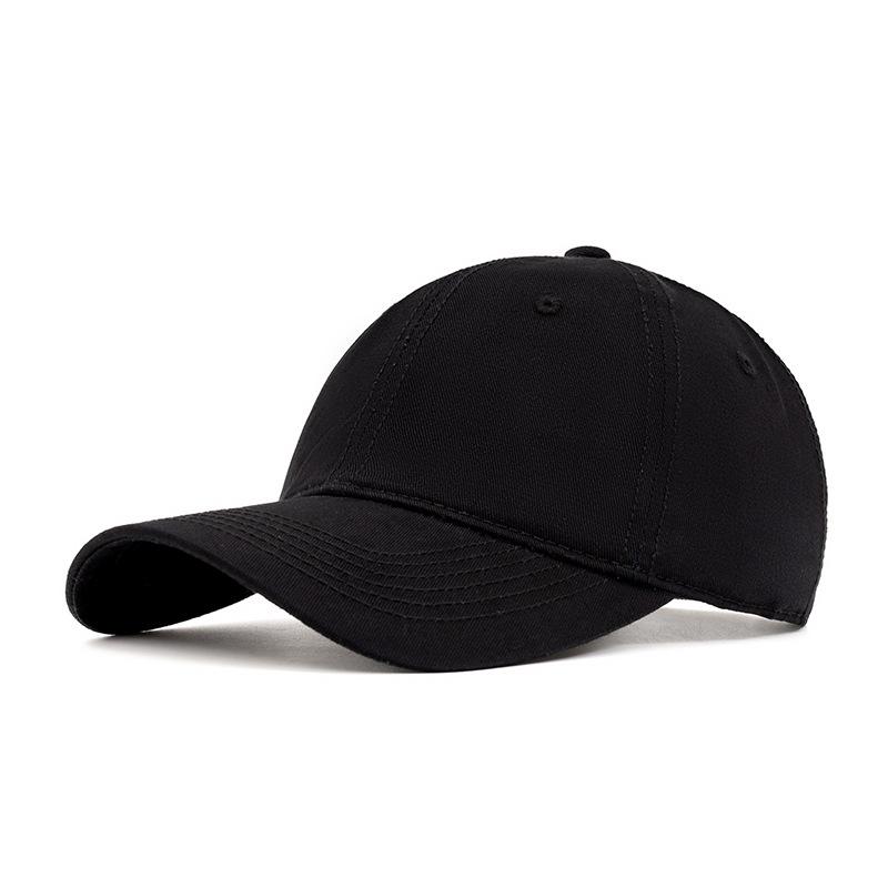 Outdoor Cotton Baseball Cap Men's Spring Summer Soft Top Big Head Cap Women Sunshade Cap